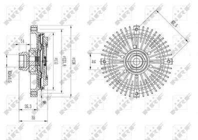 WILMINK GROUP wg1720968 -  Сцепление, вентилятор радиатора